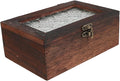 Wooden Display Case with Glass Lid by TINEASUR