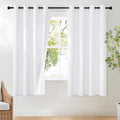 NICETOWN 100% Blackout Window Treatment Curtain, Snow White, 1 Panel, 55 by 68 by NICETOWN