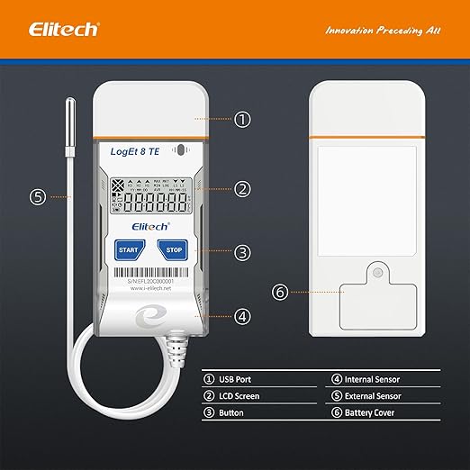 Elitech USB Temperature Humidity Data Logger Reusable Temperature Recorder High - Image 9