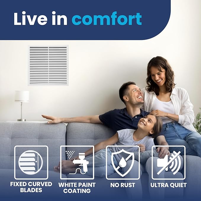 24x24 Inch Air Return Vent Cover Decorative – Premium Aluminum AC Vent Cover - Image 7