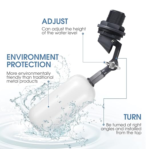 meekoo Float Ball Valve, 1.57 Inch Male Automatic Fill Feed Humidifier Tank - Image 3