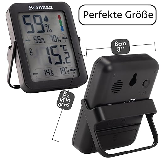 Brannan Max Min Thermometer Room Indoor Humidity Meter Hygrometer - Image 3