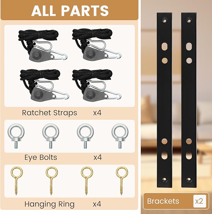 Heavy-Duty Hanging Kit Easily Raises And Lowers Dehumidifier, Helps Reduce - Image 4
