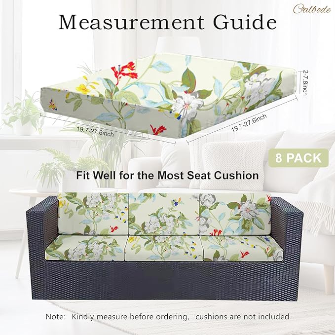 8 Pcs Stretch Sofa Cushion Cover - Image 2