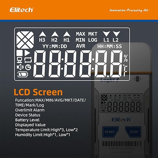 Elitech USB Temperature Humidity Data Logger Reusable Temperature Recorder High - Image 5
