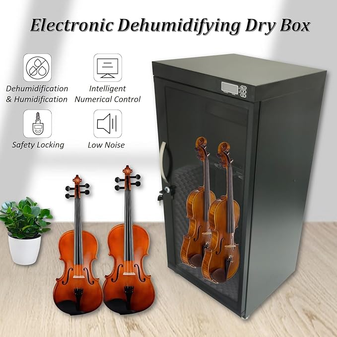 INTBUYING Musical Instrument Storage Dry Cabinet Electronic Dehumidifier - Image 2