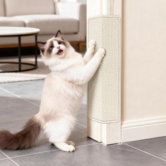 Door Protector from Cat Scratching 19.6" x 7.8" Cat Wall Corner Scratcher by ENONCI