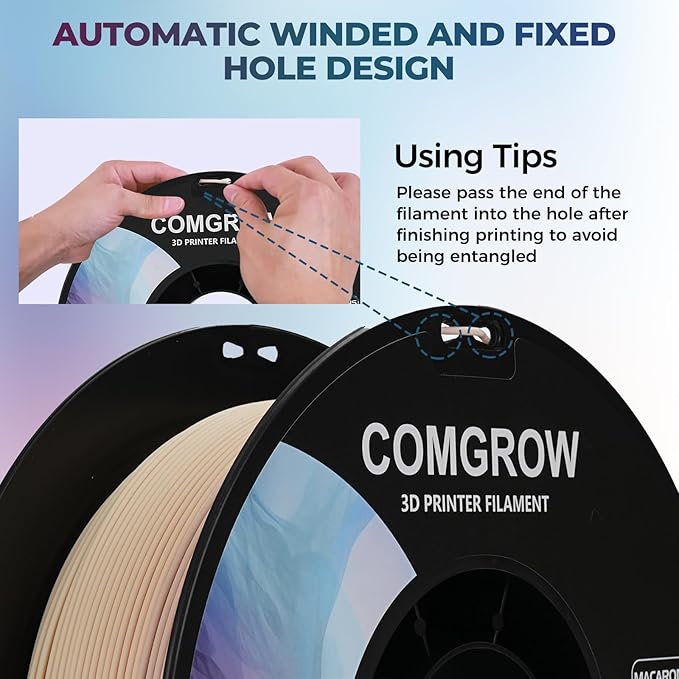 Comgrow PLA 3D Printer Filament, Durable and Stronger 3D Printer PLA Filament - Image 3