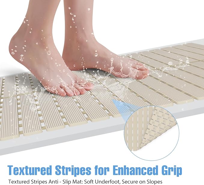 ​Shower Mat Non-Slip Bath Mat for Tub and Shower Stall, 200+ Suction Cups - Image 4