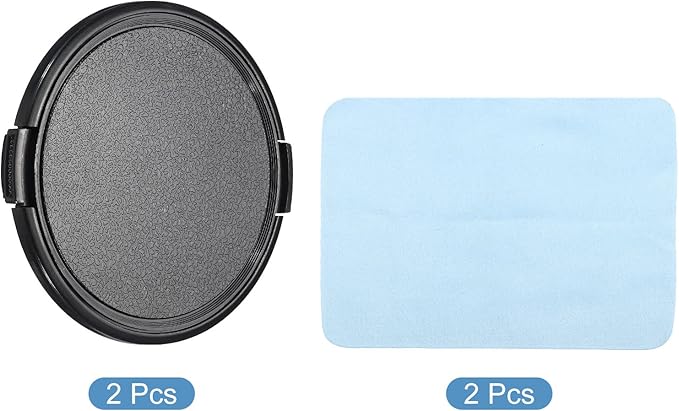 PATIKIL Camera Lens Cap, 2 Pack Sides Pinch Front Lens Cover - Image 3