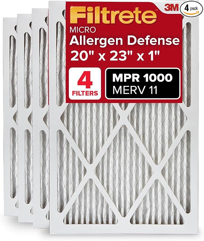 Filtrete 20x23x1 AC Furnace Air Filter, MERV 11, MPR 1000, Micro Allergen by Filtrete
