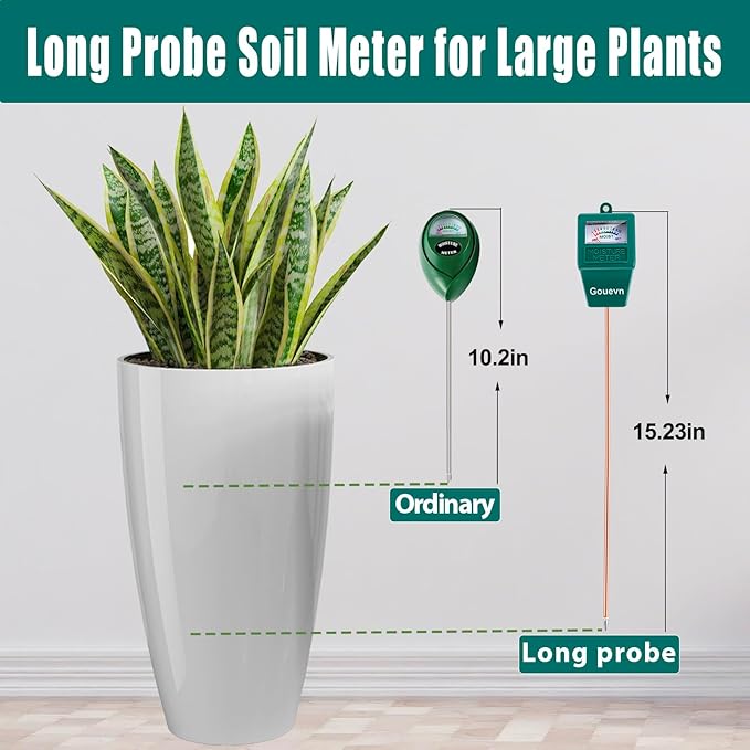 Long Probe Soil Moisture Meter for Plants, Plant Moisture Meter for House Plants - Image 2