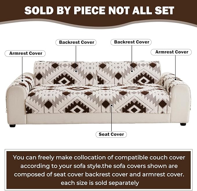 Boho Plush Couch Covers for Sofa Washable, Fuzzy Soft Couch Cover for Sectional - Image 2
