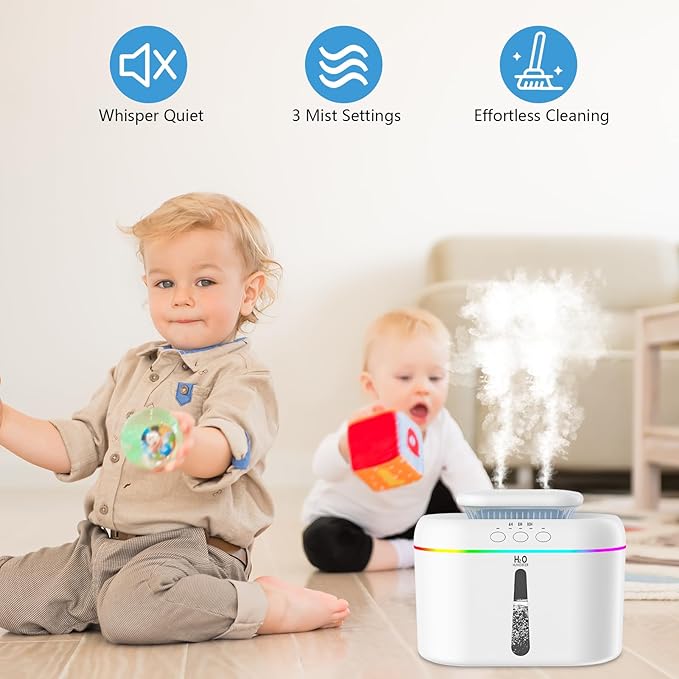 2L humidifiers for bedroom humidifier Home Ultra-Quiet 28 dB Quiet Supersized - Image 2