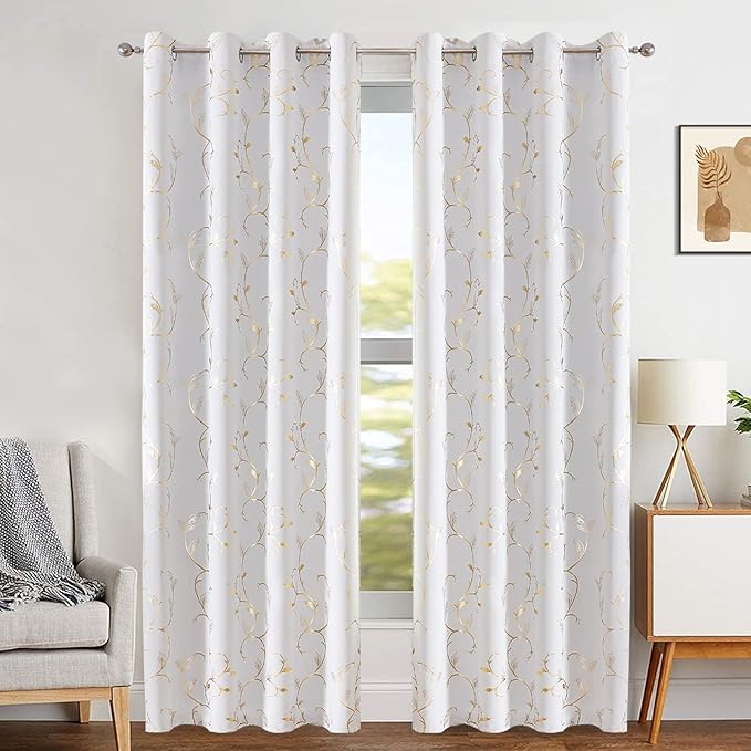 BUHUA Blackout Curtains 63 Inches Length, Thermal Curtain - Image 2