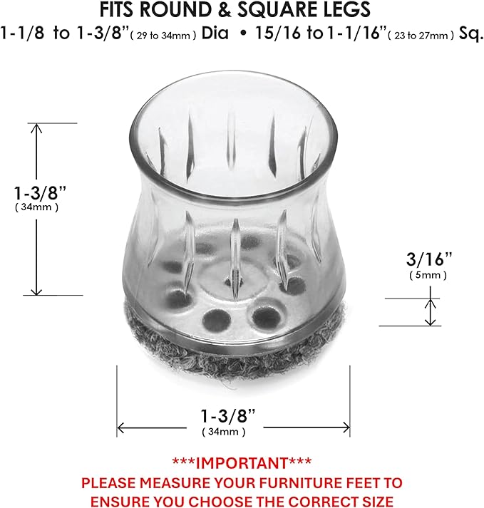 Slipstick GorillaOutdoor Berber Furniture Feet Pads - Image 4