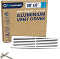 30x6 Inch Air Return Vent Cover Decorative – Premium Aluminum AC Vent Cover by LAMINAIRE