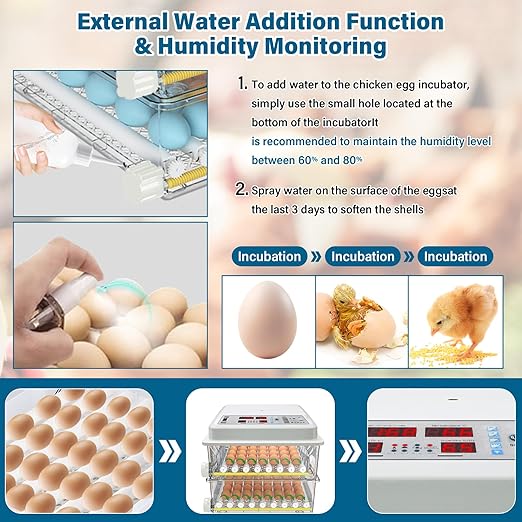 Incubators for Hatching Eggs, 120 Egg Incubator - Image 4