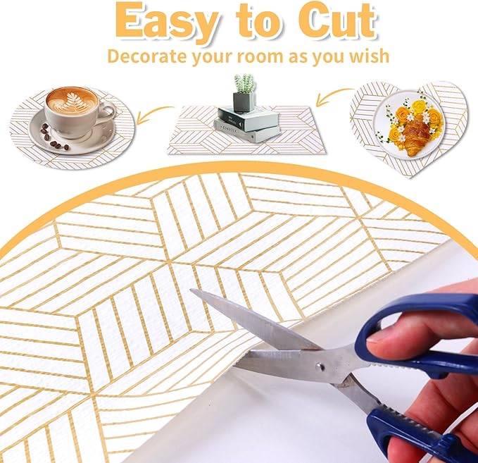 Shelf Liners for Kitchen Cabinets 11.8 x 236.2In Non Adhesive Shelf Liner Paper - Image 4
