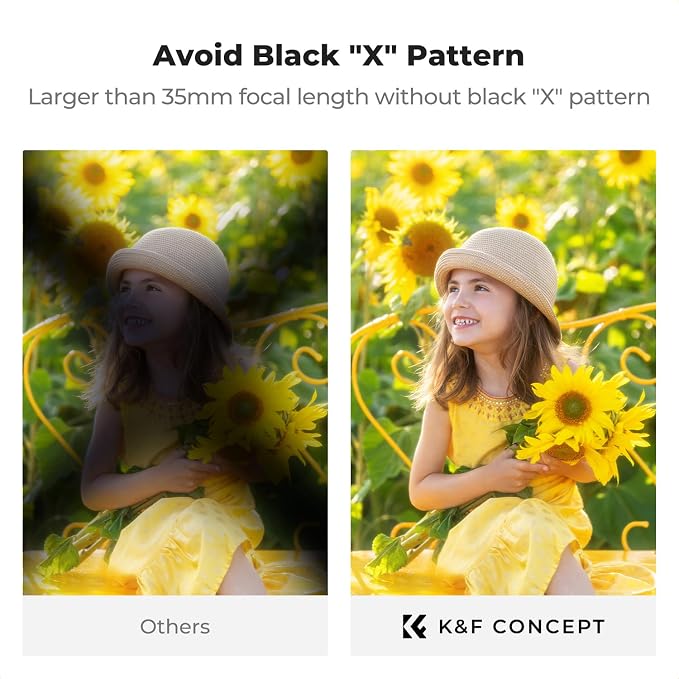 K&F CONCEPT 58mm Black Diffusion Mist Effect 1/4 & Variable ND2-32 & Circular - Image 4