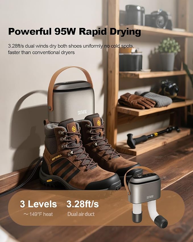 SOTHING Boot Dryer, Portable Shoe Dryer - Image 2