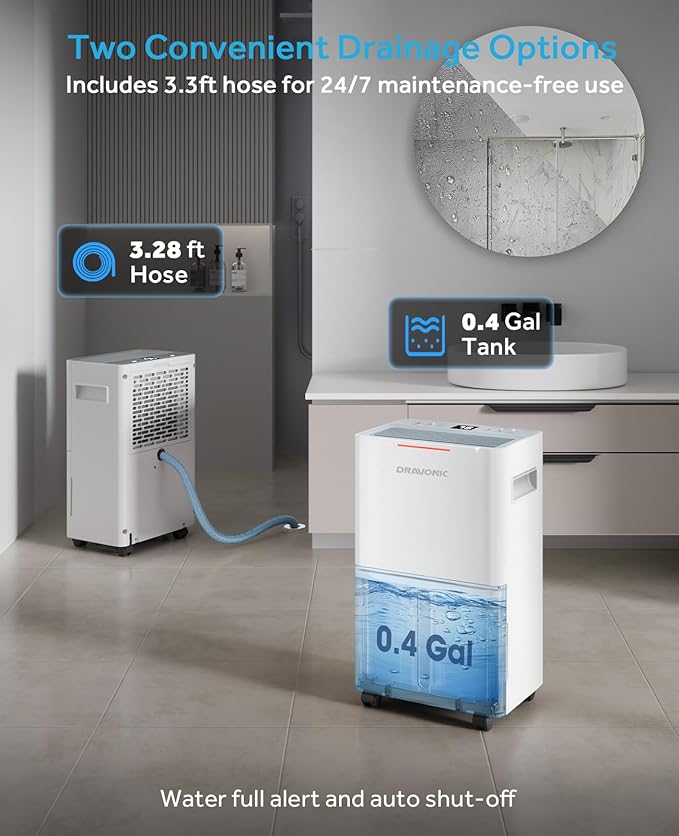 21 Pints Dehumidifier for Basement, 1500 Sq. Ft Dehumidifiers for Home - Image 3