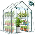 Ohuhu Plastic Greenhouse for Outdoors: Portable Walk in Plant Green House by Ohuhu