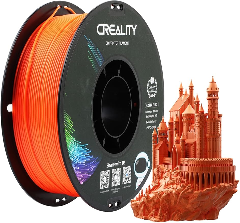 Creality PLA Filament 1.75mm, 3D Printer Filament, 1.0kg Spool, No Warp by Creality