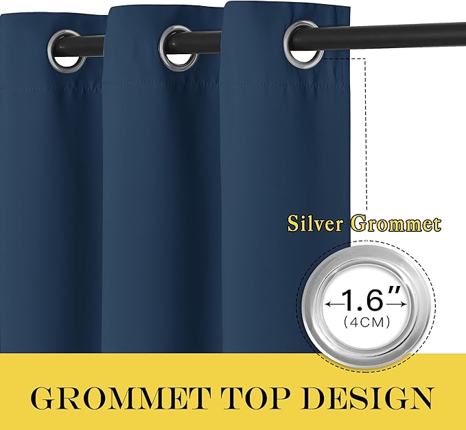 NICETOWN Door Curtain for Closet Doors 80 Inches Long 1 Panel, Room Divider - Image 3