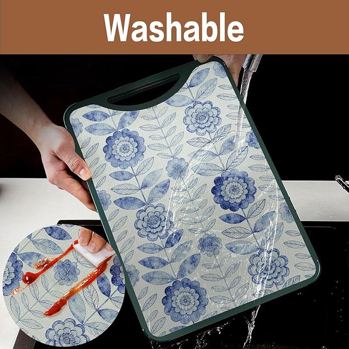 Drawer and Shelf Liner for Kitchen Cabinets Non-Adhesive Strong Grip Floral - Image 5