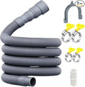 16-FT Universal Washing Machine Drain Hose Kit – Extra-Long Flexible Corrugated by Unknown