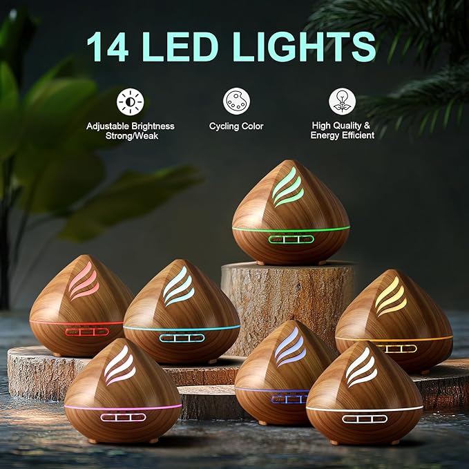 Essential Oil Scent Diffuser: 500ML Aroma Diffuser - Image 2