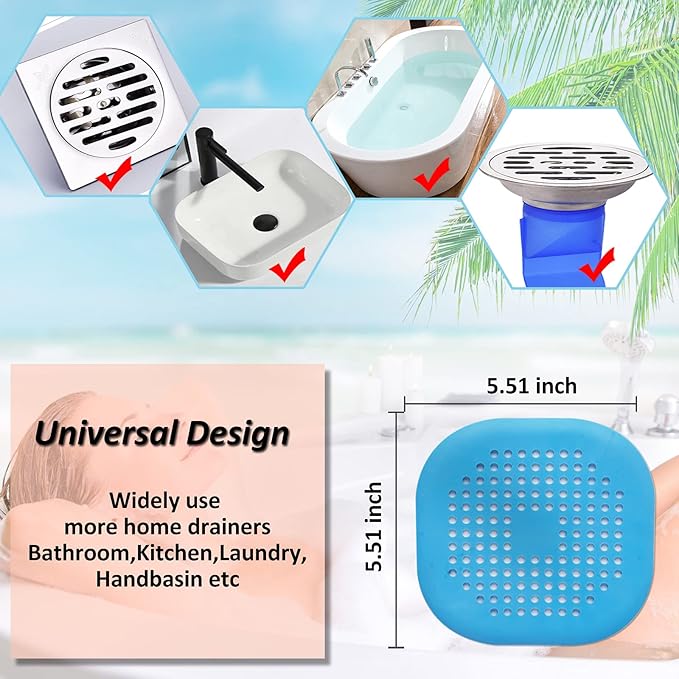 Hair Drain Catcher, Square Drain Cover - Image 5