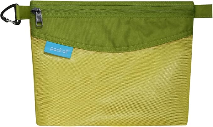 pack all Water-resistant Material Zipper Pouch, Mesh Zipper Bag by packall