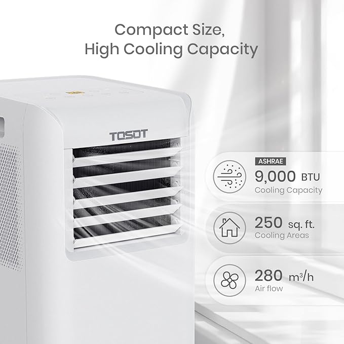 TOSOT 9, 000 BTU Air Conditioner Easier to Install, Quiet and 3-in-1 Portable AC - Image 2