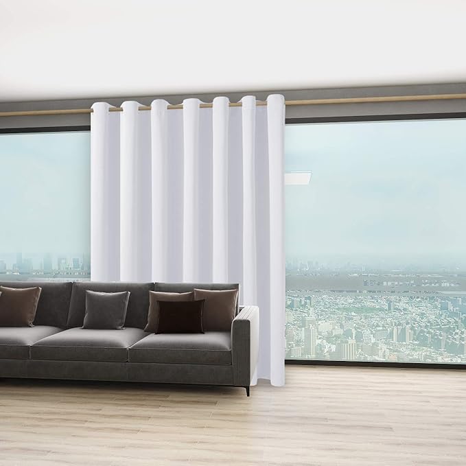 BONZER Extra Wide Room Divider Curtain Screen Partitions Total Privacy Wall - Image 6