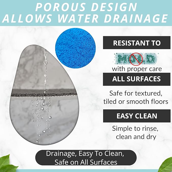 ENKOSI Loofah Non-Slip Shower and Bath Mat - Image 4