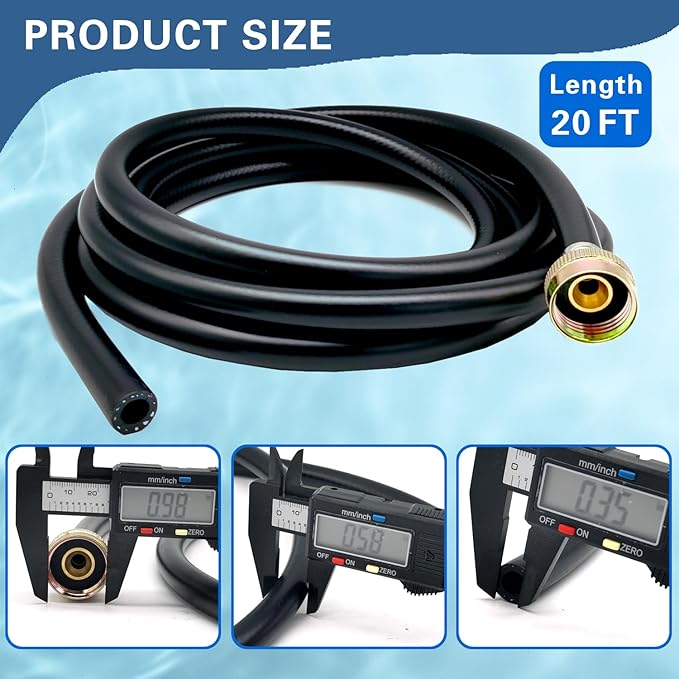 Leakproof Dehumidifier Drain Hose 3/4 Inch FHT Connection Brass Interface to - Image 2