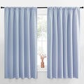 NICETOWN Blackout Curtains for Bedroom, Vintage Blue, 1 Pair, 62 by 63-inch by NICETOWN