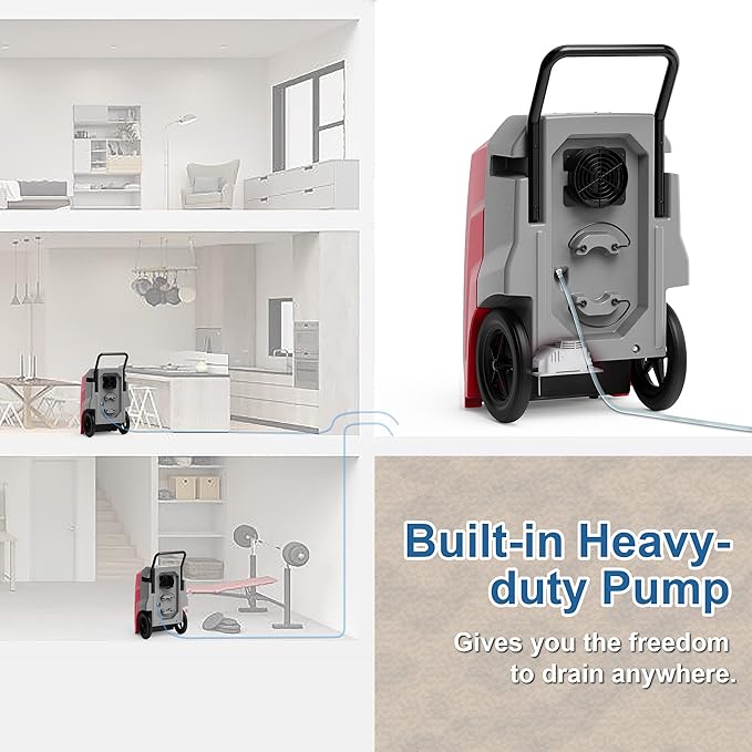 ALORAIR 180 Pints Commercial Dehumidifier - Image 5