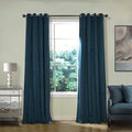 ChadMade Blackout Lined Premium Velvet Curtain Midnight Blue 84Wx72L Inch by ChadMade