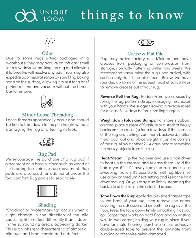 Unique Loom Collection Casual Transitional Solid Heathered Indoor/Outdoor - Image 4