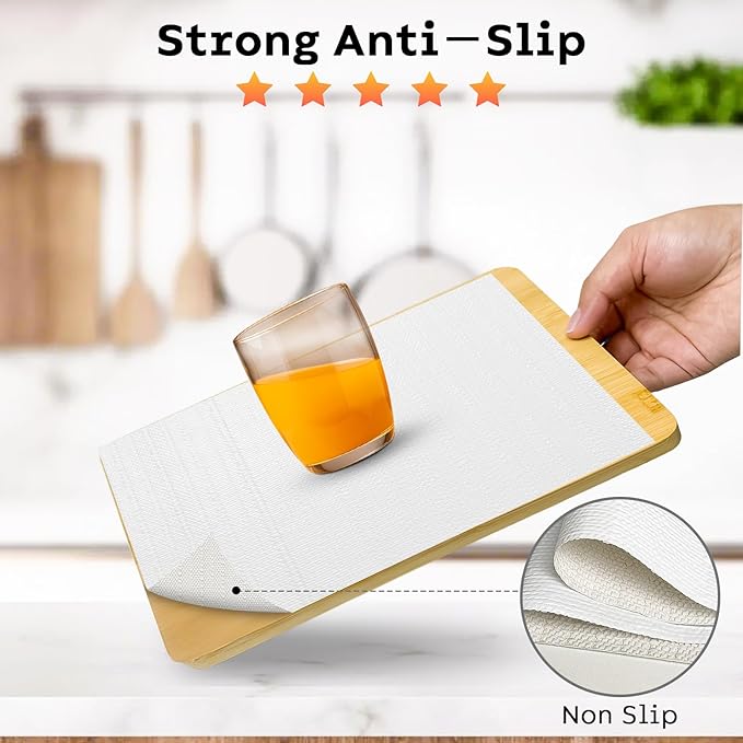 Shelf and Drawer Liner for Kitchen Cabinet, Non Adhesive Non Slip Thickened - Image 2