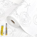 Shelf Liners for Kitchen Cabinets 17in x 30FT Non Adhesive Drawer Liner Sliver by Oneoftheworld