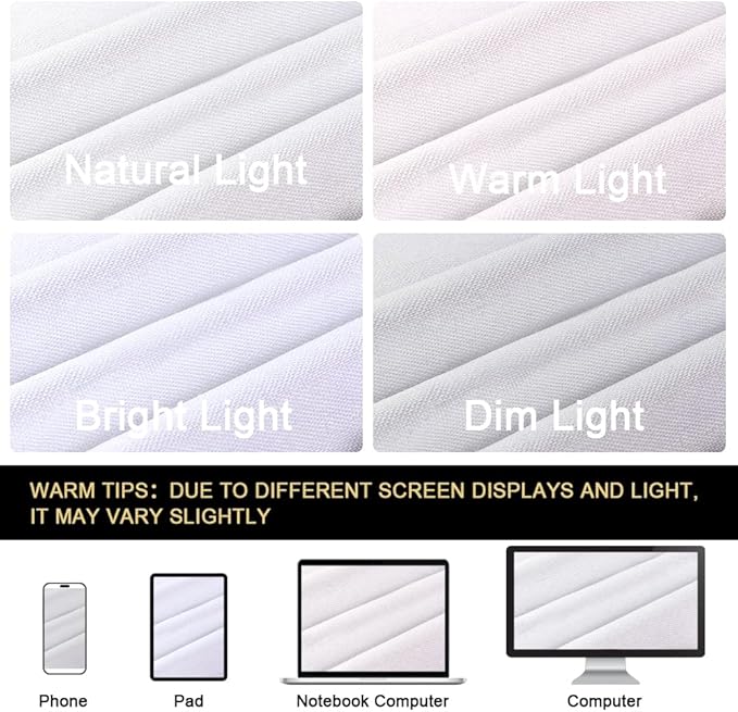 PrinceDeco White Blackout Curtains Linen Curtains 96 Inches Long 100% Blackout - Image 8