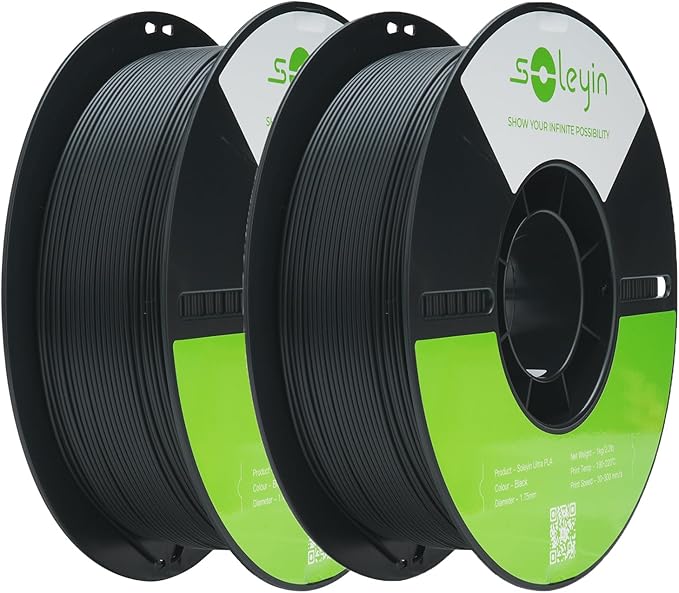 Soleyin Ultra PLA Filament 1.75mm PLA 3D Printer Filament High Speed 30-600mm/s by Skouphy