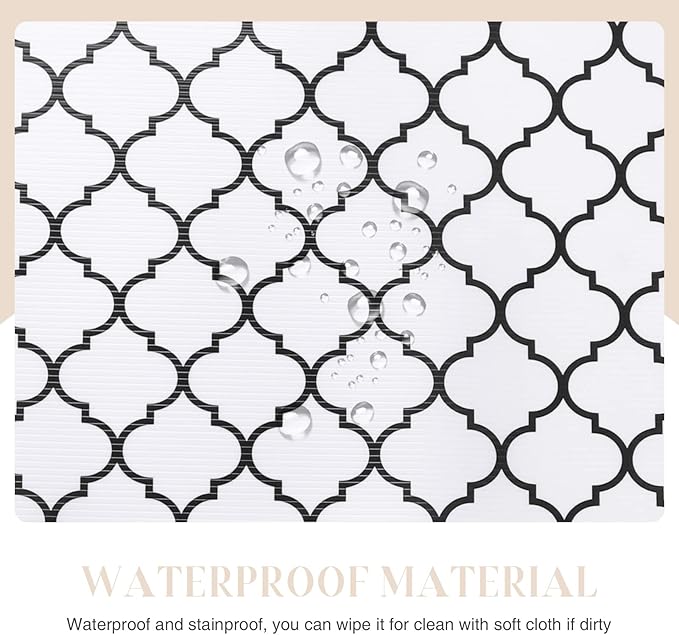 Glotoch Shelf Liner for Kitchen Cabinets, Waterproof and Durable Refrigerator - Image 5