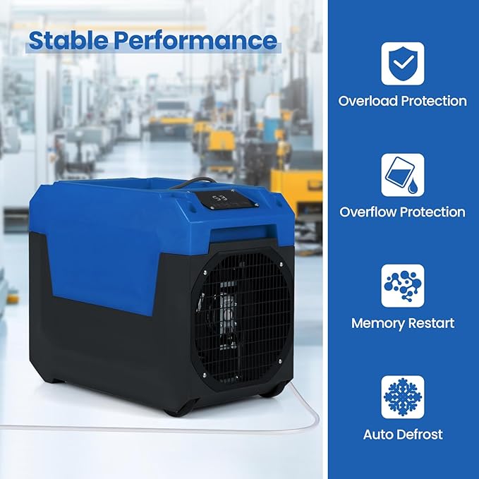 COSTWAY 140 Pints Commercial Dehumidifier - Image 5