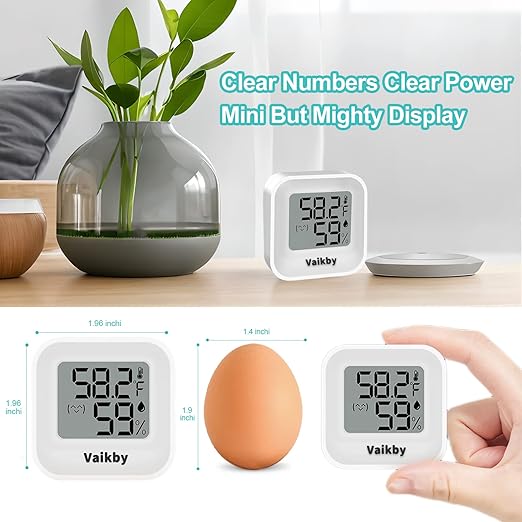 Indoor Humidity Meter Hygrometer 4Pack, Room Thermometer - Image 6
