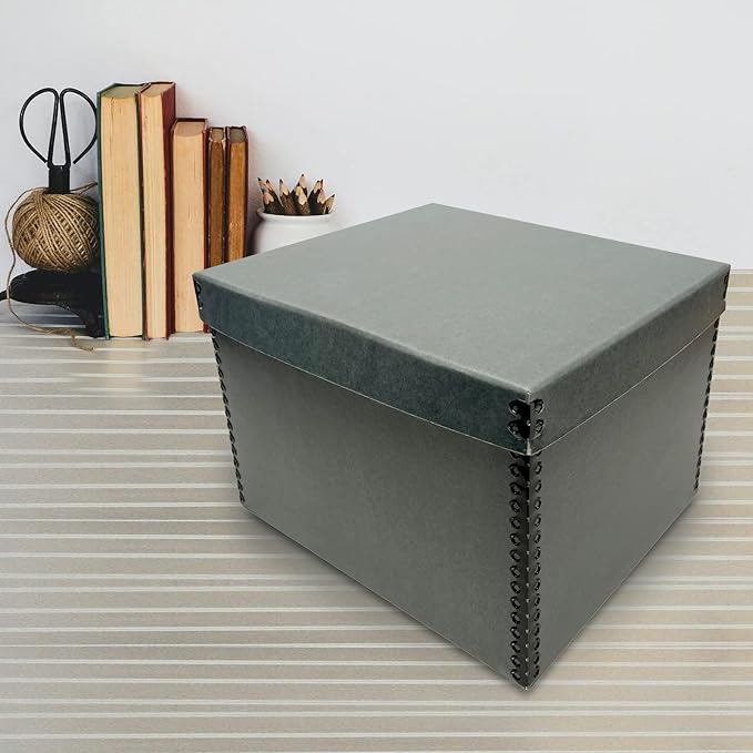 Lineco Record Storage Box 12x15x10 inch. Extra-Durable Filing Archival Cartons - Image 8